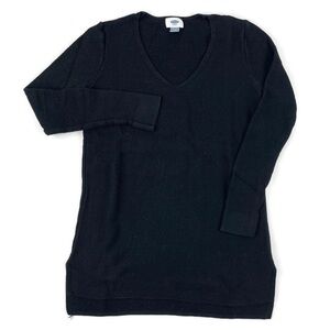 Old Navy Womens Sweater V Neck Black Small Petite